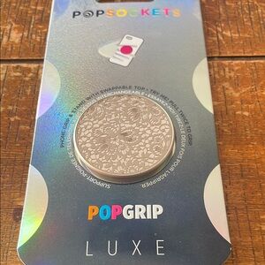 PopSockets PopGrip Luxe in Silver